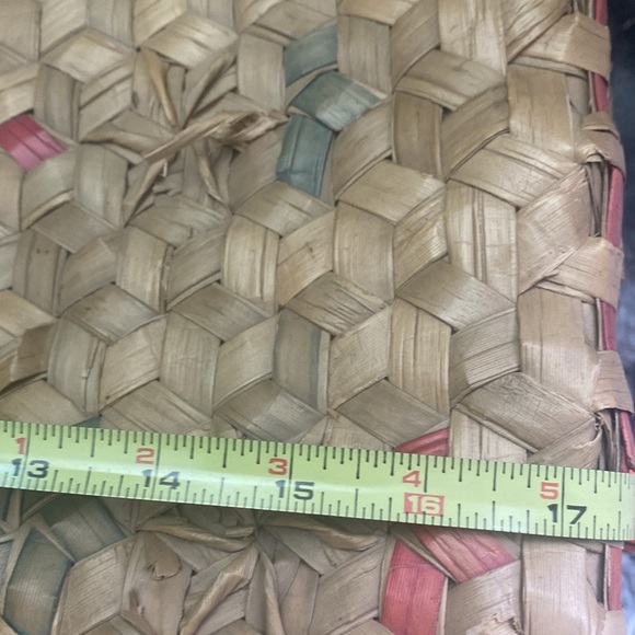 2 Handwoven Natural and Pink Storage Baskets - Picture 15 of 16